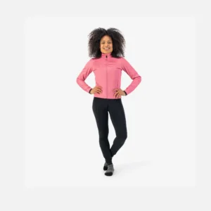 Rogelli CORE - damska zimowa kurtka rowerowa różowa - obrazek 3