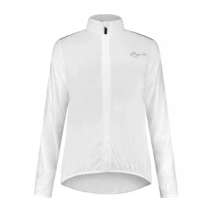 Rogelli EMERGENCY - damska kurtka rowerowa przeciwdeszczowa biała - obrazek 1