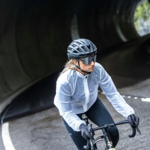 Rogelli EMERGENCY - damska kurtka rowerowa przeciwdeszczowa biała - obrazek 15