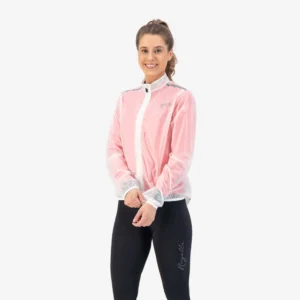 Rogelli EMERGENCY - damska kurtka rowerowa przeciwdeszczowa biała - obrazek 3