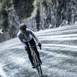 Rogelli EMERGENCY - damska kurtka rowerowa przeciwdeszczowa biała - obrazek 8