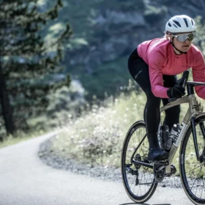 Rogelli CORE - damskie ciepłe spodnie rowerowe na szelkach czarne - obrazek 6