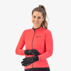 Rogelli ESSENTIAL - damskie zimowe rękawice rowerowe czarne - obrazek 2