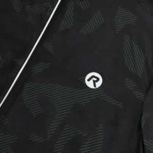 Rogelli CAMO - męska wiatroodporna kurtka do biegania czarna - obrazek 6