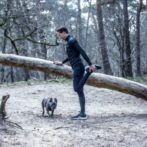 Rogelli ESSENTIAL - męskie legginsy do biegania czarne - obrazek 7