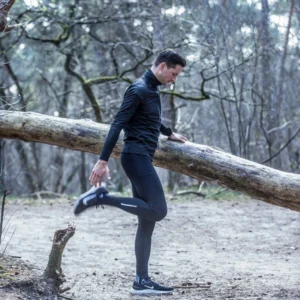 Rogelli ESSENTIAL - męskie legginsy do biegania czarne - obrazek 9