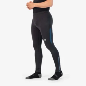 Rogelli CORE - męskie legginsy do biegania czarno-niebieskie - obrazek 3