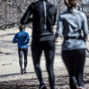 Rogelli CORE - męskie legginsy do biegania czarno-niebieskie - obrazek 5