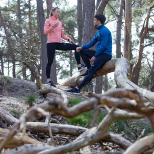 Rogelli CORE - męskie legginsy do biegania czarno-niebieskie - obrazek 6