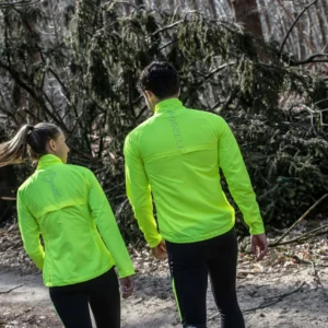 Rogelli CORE - męska wiatroodporna kurtka do biegania żółta - obrazek 8