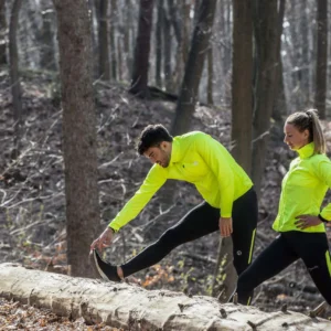 Rogelli CORE - męska wiatroodporna kurtka do biegania żółta - obrazek 9