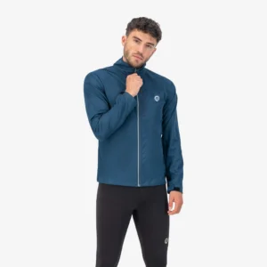 Rogelli CORE - męska wiatroodporna kurtka do biegania niebieska - obrazek 4