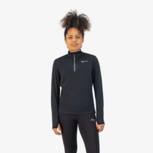 Rogelli CORE - damska koszulka do biegania z długim rękawem czarna - obrazek 3