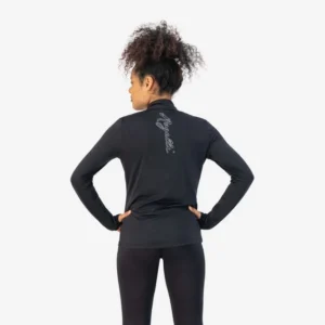 Rogelli CORE - damska koszulka do biegania z długim rękawem czarna - obrazek 4