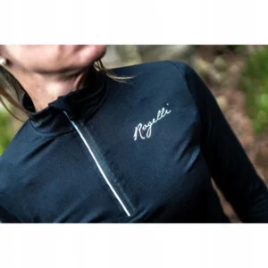 Rogelli CORE - damska koszulka do biegania z długim rękawem czarna - obrazek 5