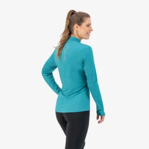 Rogelli CORE - damska koszulka do biegania z długim rękawem niebieska - obrazek 5