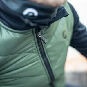 Rogelli WADDED II - męska zimowa kurtka rowerowa khaki - obrazek 14