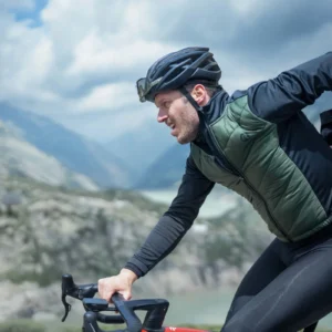 Rogelli WADDED II - męska zimowa kurtka rowerowa khaki - obrazek 9