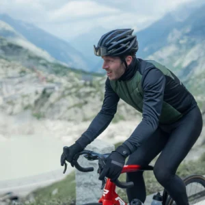 Rogelli WADDED II - męska zimowa kurtka rowerowa khaki - obrazek 10