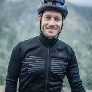 Rogelli RADIUS - męska zimowa kurtka rowerowa czarna - obrazek 13