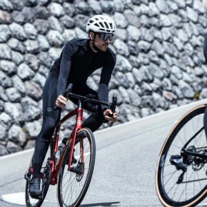 Rogelli DISTANCE - męskie ocieplane spodnie rowerowe z szelkami czarne - obrazek 6