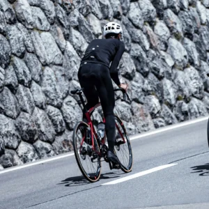 Rogelli DISTANCE - męskie ocieplane spodnie rowerowe z szelkami czarne - obrazek 9