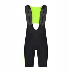 Rogelli TYRO II - męskie spodenki rowerowe z szelkami czarno-żółte - obrazek 1