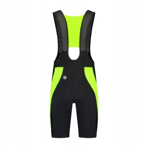 Rogelli TYRO II - męskie spodenki rowerowe z szelkami czarno-żółte - obrazek 2