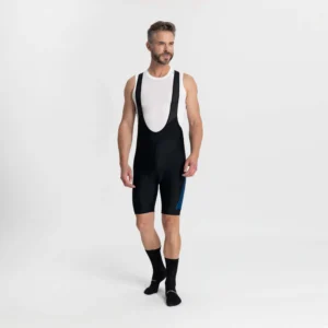 Rogelli TYRO II - męskie spodenki rowerowe z szelkami czarne - obrazek 3