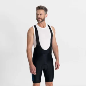 Rogelli TYRO II - męskie spodenki rowerowe z szelkami czarne - obrazek 4