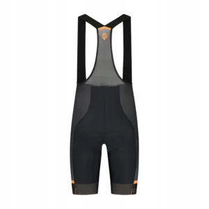 Rogelli HERO II - męskie spodenki rowerowe z szelkami czarno-pomarańczowe - obrazek 3