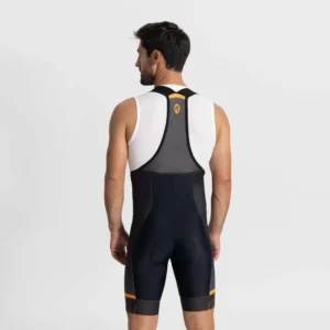 Rogelli HERO II - męskie spodenki rowerowe z szelkami czarno-pomarańczowe - obrazek 6