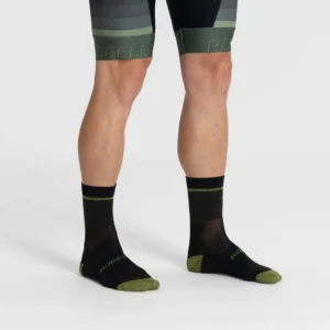 Rogelli HERO II - funkcjonalne skarpety sportowe czarno-khaki - obrazek 2