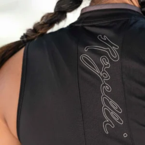 Rogelli ESSENTIAL - damska koszulka/bezrękawnik rowerowy czarny - obrazek 8