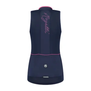 Rogelli ESSENTIAL - damska koszulka/bezrękawnik rowerowy czarno-różowy - obrazek 2