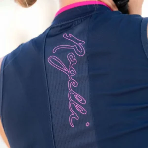 Rogelli ESSENTIAL - damska koszulka/bezrękawnik rowerowy czarno-różowy - obrazek 9