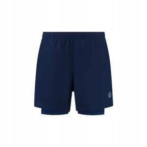 Rogelli ESSENTIAL - męskie spodenki do biegania 2w1 granatowe - obrazek 1