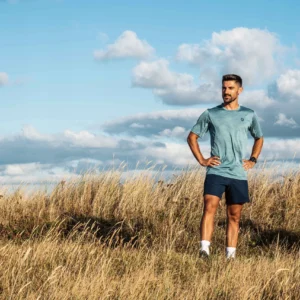 Rogelli ESSENTIAL - męskie spodenki do biegania 2w1 granatowe - obrazek 8