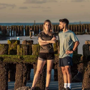 Rogelli ESSENTIAL - męskie spodenki do biegania 2w1 granatowe - obrazek 9