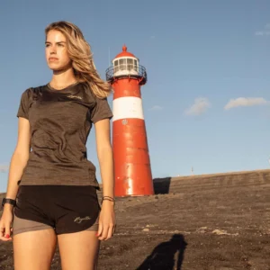 Rogelli KYA - damska koszulka do biegania khaki - obrazek 11