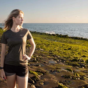 Rogelli KYA - damska koszulka do biegania khaki - obrazek 12