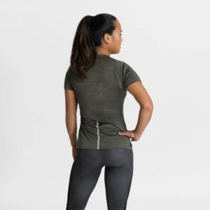 Rogelli KYA - damska koszulka do biegania khaki - obrazek 4