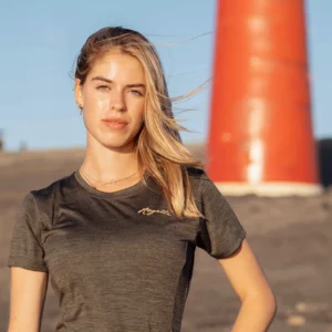 Rogelli KYA - damska koszulka do biegania khaki - obrazek 9