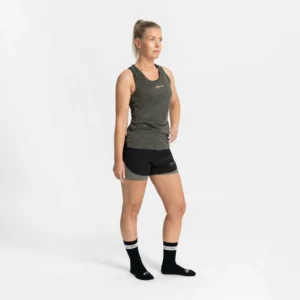 Rogelli KYA - damski bezrękawnik do biegania khaki - obrazek 3