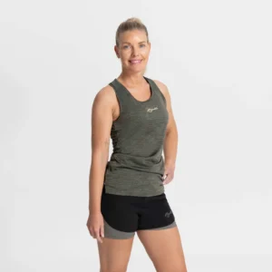 Rogelli KYA - damski bezrękawnik do biegania khaki - obrazek 4