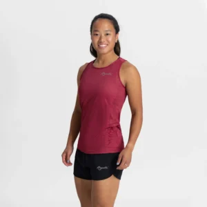 Rogelli CORE - damski podkoszulek sportowy bordowy - obrazek 4