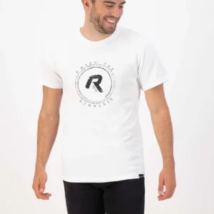 Rogelli GRAPHIC - męska koszulka bawełniana biała - obrazek 3