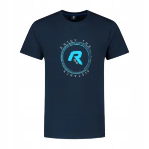 Rogelli GRAPHIC - męska koszulka bawełniana granatowa - obrazek 1