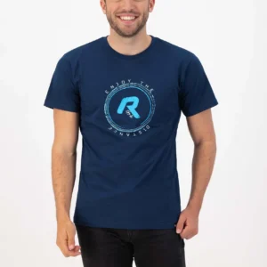 Rogelli GRAPHIC - męska koszulka bawełniana granatowa - obrazek 3