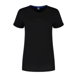 Rogelli LOGO - damska koszulka bawełniana czarna - obrazek 1